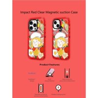 Casetify X Lễ Hội Thực Phẩm Đỏ Từ Hút Cứng Acrylic Ốp Lưng Cho Apple IPhone 12 13 14 15 16 Pro Max Plus Có Hộp