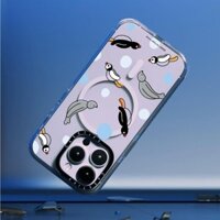 Casetify X Little Penguin Case Impact Clear Magnetic Hút Case cho iPhone 16 / 15 / 14 / 13 Pro Max | Mặt sau Acrylic bảo vệ quân sự với bao bì cao cấp