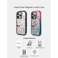 Casetify X Miếng Dán Dễ Thương Hút Từ Tính Cứng Acrylic Ốp Lưng Cho Apple IPhone 12 13 14 15 16 Pro Max Plus Có Hộp