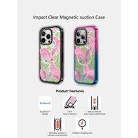 Casetify X Pink Tigers của Grace Andersson Ốp lưng Acrylic cứng hút từ tính cho Apple IPhone 12 13 14 15 16 Pro Max Plus có hộp