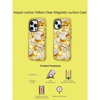 Casetify X Pompompurin Miếng Dán Ốp Lưng Acrylic Cứng Hút Từ Tính Cho Apple IPhone 12 13 14 15 16 Pro Max Plus Có Hộp