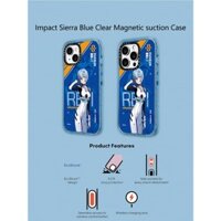 Casetify X Rei Ayanahi Sierra Blue Hút Từ Tính Cứng Acrylic Ốp Lưng Cho Apple IPhone 12 13 14 15 16 Pro Max Plus Có Hộp