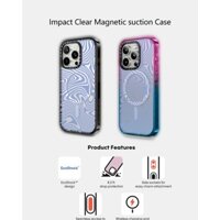 Casetify X Sóng Sọc Từ Tính Hút Cứng Acrylic Ốp Lưng Cho Apple IPhone 12 13 14 15 16 Pro Max Plus Có Hộp