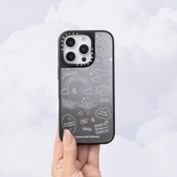 Casetify X Sticker - Universe l 'm Open to Your Magic Magnetic hút Black & Sliver Mirror IPhone Case IPhone 16 15 14 13 12 Pro Max Plus Ốp điện thoại cứng có hộp khắc logo