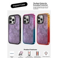 Casetify X Tạm Dừng Màu Hồng Ốp Lưng Đen Viền Đào Haze Cotton Kẹo Bộ Sưu Tập Màu Sắc Trong Suốt Cứng Ốp Lưng Tác Động Cho Apple IPhone 12 13 14 15 16 Pro Max Plus Có Hộp