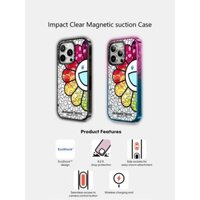 Casetify X Thế Giới Đẹp Hút Từ Tính Ốp Lưng Acrylic Cứng Cho Apple IPhone 12 13 14 15 16 Pro Max Plus Có Hộp