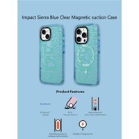 Casetify X Tiger Stripe Sierra Blue Hút Từ Tính Cứng Acrylic Ốp Lưng Cho Apple IPhone 12 13 14 15 16 Pro Max Plus Có Hộp