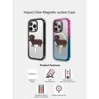 Casetify X Xúc Xích Chó Hút Từ Tính Cứng Acrylic Ốp Lưng Cho Apple IPhone 12 13 14 15 16 Pro Max Plus Có Hộp