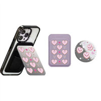 Casetigg Sweet Love Chất Lượng Cao Siêu Từ Điện Thoại Gấp Đứng Có Hộp Cho IPhone Chủ Thẻ Nhẫn Điện Thoại Fulcrum Tương Thích Mô Hình Đa Năng