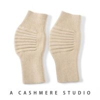 Cashmere Miếng Lót Đầu Gối Giữ Ấm Cũ Lạnh Chân Khớp Bảo Vệ Lạnh Quần Legging Bao Đầu Gối Dày Chống Trơn Trượt Quần Legging Unisex