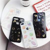Casing For Samsung Galaxy J7 Prime Pro S8 S9 Plus Space Glitter Star Moon Planet Soft Phone Case Back Cover