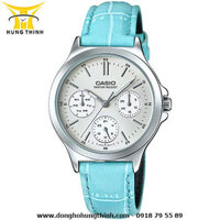 CASIO DÂY DA NỮ 6 KIM STANDARD LTP-V300L-2AUDF