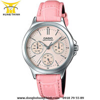 CASIO DÂY DA NỮ 6 KIM STANDARD LTP-V300L-4AUDF