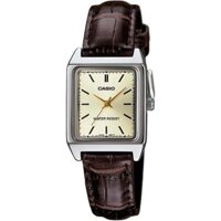 [Casio] Đồng hồ nữ thạch anh tiêu chuẩn CASIO LTP-V007L-9E Champagne Gold Brown International Model [Nhập khẩu song song]