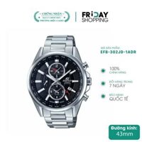 Casio EFB-302JD-1ADR, Chronograph, Dạ Quang, World Time
