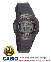 Casio F-200W-9ADF; Đồng hồ điện tử pin 10 năm Casio illuminator F-200W-9ADF chính hãng /Bảo hành 01năm
