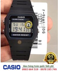 Casio F-94WA-8DG; Đồng hồ điện tử Casio F-94WA-8DG chính hãng| Bảo hành 1 năm