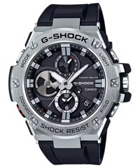 CASIO G-SHOCK G-STEEL GST-B100-1ADR | NAM | DÂY NHỰA - KẾT NỐI BLUETOOTH | CHÍNH HÃNG