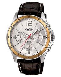 Casio MTP-1374L-7AVDF Nam – Kính Khoáng – Dây Da – 6 Kim – Quartz