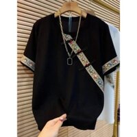 Casual ngắn tay áo mùa hè thêu của người đàn ông T-shirt