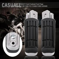 Casuall Cặp gác chân xe máy phía trước Bàn đạp chốt dành cho YAMAHA XJR400/1200/1300/FZ400 snowa