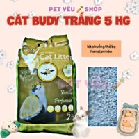 Cát buddy trắng (5KG) ❤Freeship❤ hương vani lót chuồng thỏ bọ hamster mèo