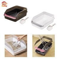 Cát Cát Cát Nhà Vệ Sinh Khay Cát Cát Mèo Kitty Litter Pan Cho Mèo Con Trong Nhà Mèo Động Vật Nhỏ