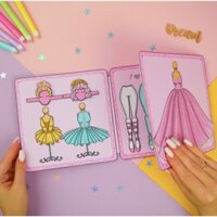 Cắt dán Búp bê giấy chủ đề Ballet Dresses