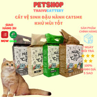Cát đậu nành Catsme, cát đậu nành cho mèo TOFU Cat Litter Catsme 6L, cát vệ sinh cho mèo - Thaivucattery