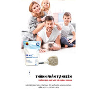 Cát đậu nành DR.K&C hỗn hợp kết hợp tinh bột ngô ko bụi túi 2,5kg , Cát vệ sinh, thấm hút, vón cục nhanh, khử mùi.
