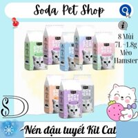Cát Đậu Tuyết Nén KitCat 7L (1kg8) Lót Chuồng Cho Hamster/Mèo