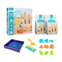 Cát động lực cho bé kèm khuôn chính hãng Mideer Magic Sand Play Set Kinetic sand bộ đồ chơi cát động lực phao chơi 1kg