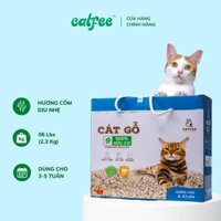 Cát gỗ cho mèo hương Cốm Catfee™ - 6L