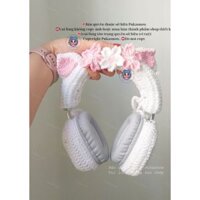 Cat headphone Cover 🎧 Vỏ bọc tai nghe chụp tai thiết kế tai mèo móc len Pukasnow