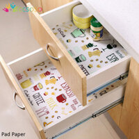 Cắt In Ngăn Kéo Miếng Lót Giấy Chống Thấm Nước Chống Dầu Chống Trơn Trượt Tủ Giấy Tủ Giày Tủ Quần Áo Chống Ẩm