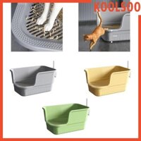 Cat Litter Basin Mở Top Pet Litter Khay Cat Sand Box Di Động Chống Bắn Và Bedpan Cat Litter Khay Cao Cấp