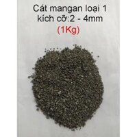 Cát Mangan lọc nước loại 1 1kg. Cát Mangan bọc 2 lớp chất lượng cao. Kích cỡ 2 - 4mm