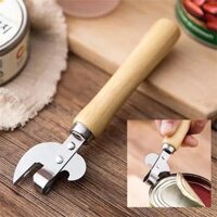 Cắt mặt bên gia dụng tay cầm bằng gỗ kim loại có thể mở dụng cụ mở nắp chai bia dụng cụ nhà bếp tiện ích