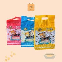 Cát mèo – Cát đậu nành tofu Pet Party 6L mùi Sữa/Đào/Cà phê – Cát mèo vệ sinh
