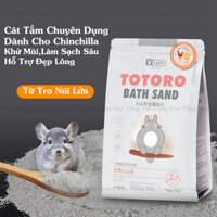 Cát tắm tro núi lửa tự nhiên Totoro Yee cho Chinchilla, sóc chinchin,hỗ trợ làm sạch sâu,khử mùi,kháng khuẩn,đẹp lông