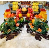 Cặt tỳ hưu cao cấp, Tỳ hưu phong thủy kích thước 38cm