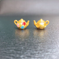 Cát Vàng Đáy Dầu Phong Cách Ấm Trà Tay Cầm Nồi May Mắn Nồi dly Vòng Cổ Phụ Kiện Phụ Kiện Dễ Thương Bảo Quản Màu Sắc Phong Cách #链250214#