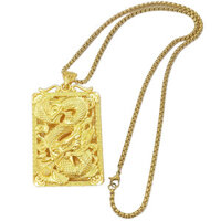 Cát Vàng Rồng Thương Hiệu Mặt Dây Chuyền Vòng Cổ Vàng Việt Nam Mặt Dây Chuyền Vuông Thương Hiệu Hình Rồng Totem Nam May Mắn Độc Đoán Quan Công Danh Sách20250318