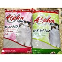 Cát vệ sinh cho mèo, chó Alpha pets 15L tặng thêm 20% Gói siêu lớn, siêu tiết kiệm