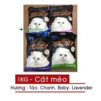 Cát Vệ Sinh Cho Mèo HAPPY CAT - Bao chiết 1kg (4 mùi) - [Nông Trại Thú Cưng]