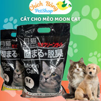 Cát vệ sinh cho mèo Moon cat vón cục tốt, chịu được lượng nước tiểu cao,khử mùi mạnh, hương thơm lâu