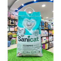 Cát vệ sinh cho mèo Sanicat Bentonite khử mùi siêu vón 8L/10L