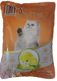 Cát vệ sinh cho mèo Tony Cat - hương CHANH gói 5 Lít