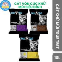 Cát vệ sinh cho mèo True Test Bentonite Cat Litter Túi 10L Siêu khử mùi, vón cục, thấm hút Thương hiệu Haisen