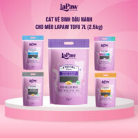 Cát vệ sinh đậu nành Lapaw mùi kẹo lollipop, mùi sữa, mùi đào, mùi tự nhiên cao cấp 7L